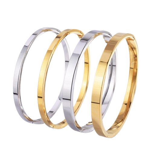 Vacuum Electroplated Plain Ring Bracelet
